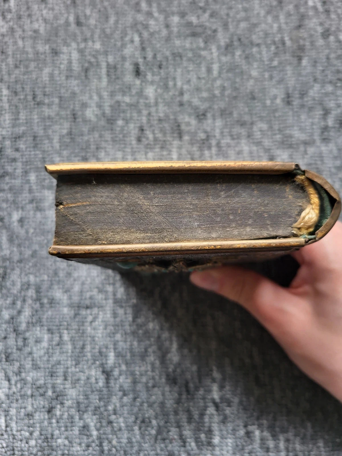 Ancient Jewish Prayer Book Engraved Metal Siddur Turquoise Stones Jerusalem – photo 11